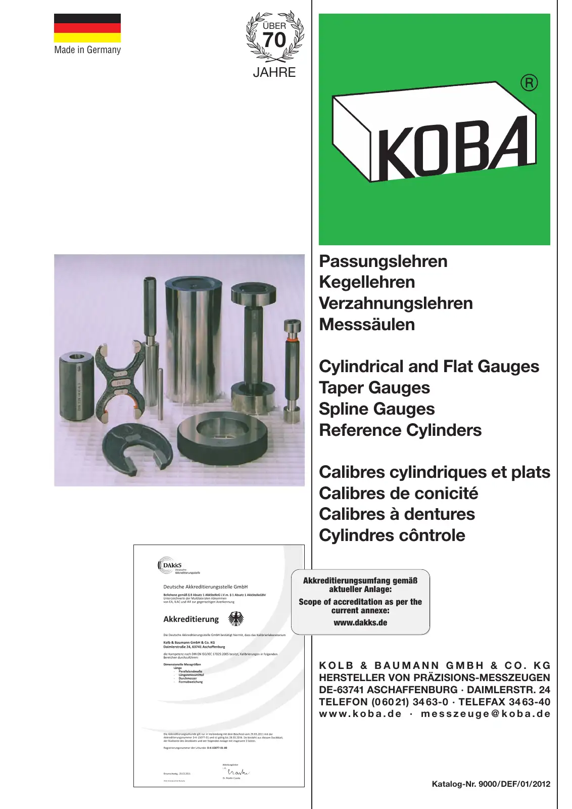 Catalogo Calibri lisci